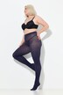 Textured Stretch Cotton Blend Knit Tights