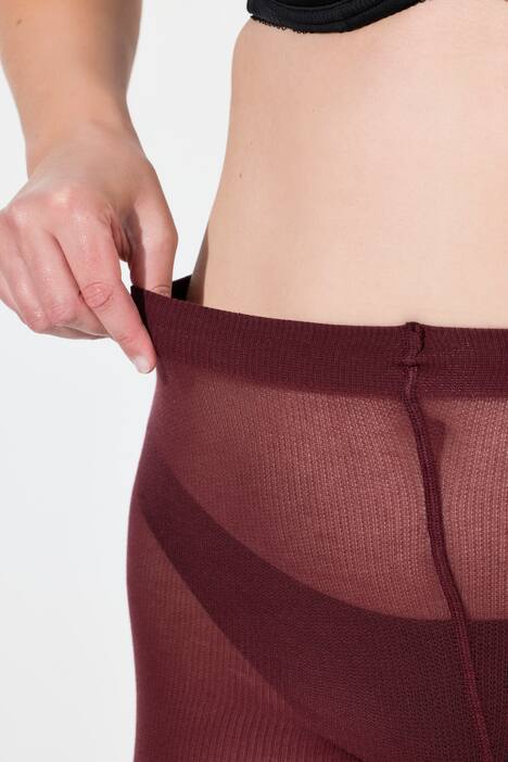 Collants chauds en maille, maille torsadée tendance