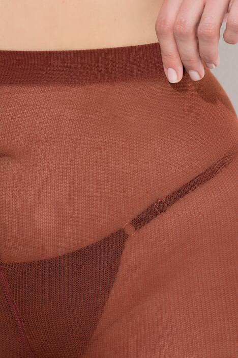 Collants chauds en maille, maille torsadée tendance