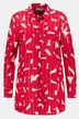 overhemdblouse, bedrukt, A-lijn, overhemdkraag, zakken, lange mouwen
