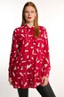 overhemdblouse, bedrukt, A-lijn, overhemdkraag, zakken, lange mouwen
