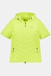 gewatteerd vest, waterafstotend, capuchon, korte mouwen