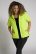 gewatteerd vest, waterafstotend, capuchon, korte mouwen