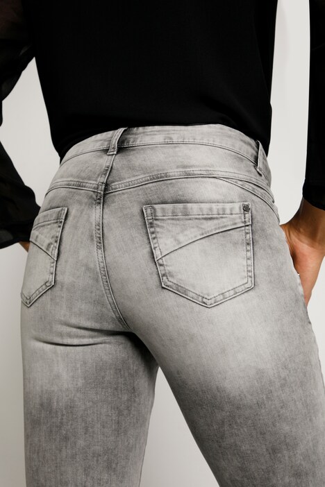 7/8-Jeans Julia, schmale Passform, Glitzer-Statement