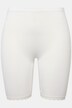 Cycliste, bas de jambe rehaussé de dentelle, bambou