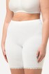 Cycliste, bas de jambe rehaussé de dentelle, bambou