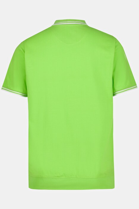 Maglia polo in piqué con taglio speciale per l'addome e mezze maniche, disponibile fino alla tg. 8XL