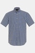 Skjorte, langermet, buttondown-krage, rutet, Modern fit, opptil 8XL