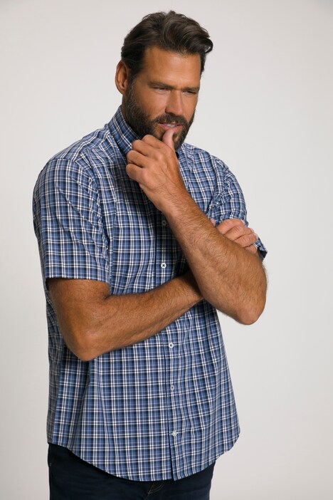Hemd, Langarm, Buttondown-Kragen, Karo, Modern Fit, bis 8 XL