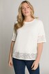 T-shirt, blonder, rund hals, korte ærmer, økologisk bomuld