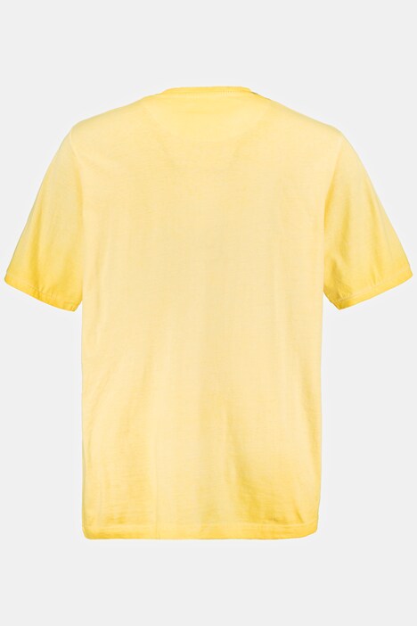 T-shirt, korte mouwen, cool dyed, borstzakje, print