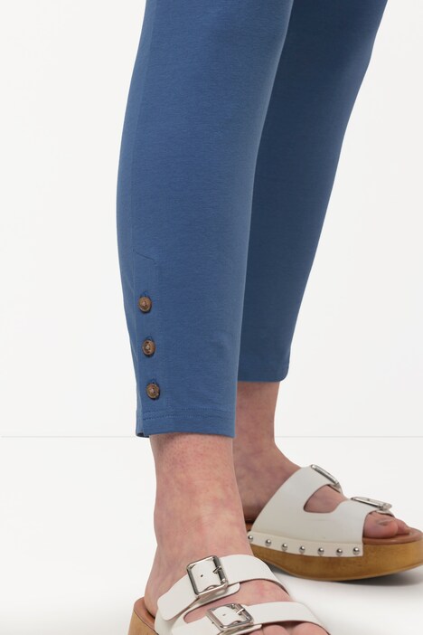 jersey legging, sierknopen, biologisch katoen