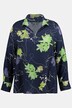 Blusa con lyocell, colletto alto, zip e maniche lunghe