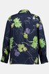 Blusa con lyocell, colletto alto, zip e maniche lunghe