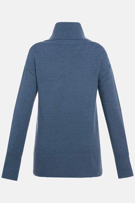 Pullover Identity, weiter Rollkragen, Langarm, breite Rippbündchen