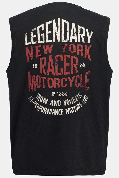 Tanktop, Rücken Print, Rundhals
