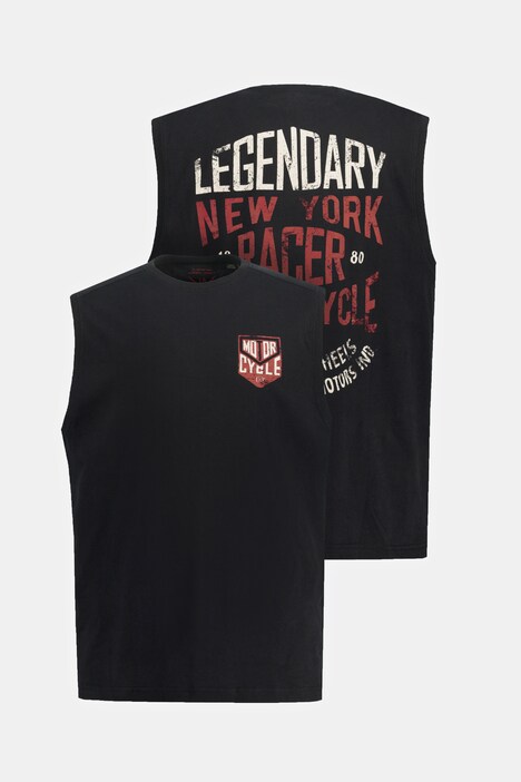 Tanktop, Rücken Print, Rundhals