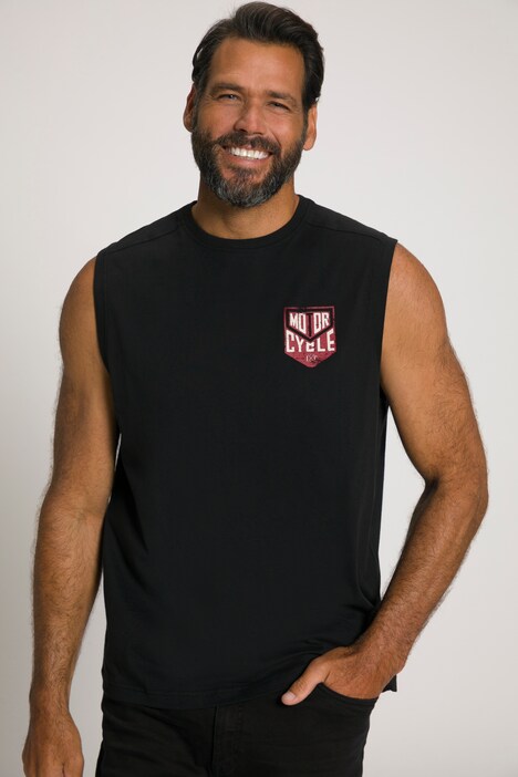 Tanktop, Rücken Print, Rundhals