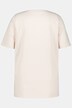 Maglia del pigiama in cotone biologico a righe con scollo a girocollo e mezze maniche