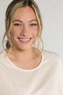 Maglia del pigiama in cotone biologico a righe con scollo a girocollo e mezze maniche