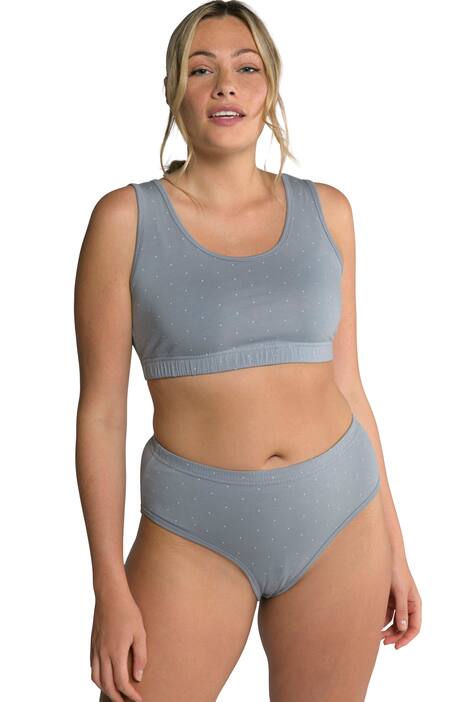 Bustier, puntíky, ramínka nastavitelná, biobavlna