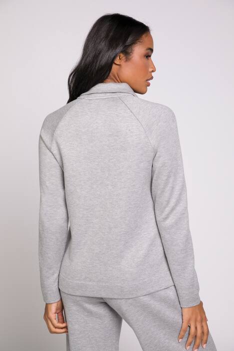 Sweatshirt Identity, Stehkragen, Zipper, Langarm, hochwertige Viskose
