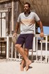 Poloshirt, Halbarm, Ringel, Piqué