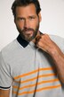 Poloshirt, Halbarm, Ringel, Piqué