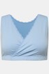 Brassière d'allaitement Bellieva. Liserés en dentelle. Coton bio GOTS