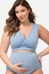 Brassière d'allaitement Bellieva. Liserés en dentelle. Coton bio GOTS
