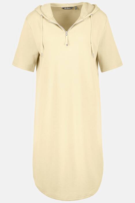 Sweatkleid, Schriftdruck, Kapuze, Oversized, Halbarm