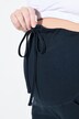Pantalon en molleton Bellieva, ceinture extra-large, coton bio