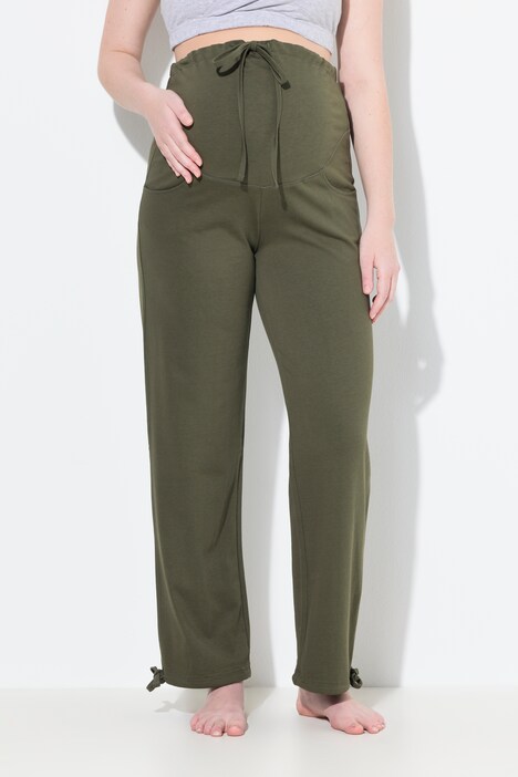 Bellieva-Sweatpants, breiter Bund, Biobaumwolle