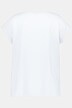T-shirt, bladeren, oversized, boothals, korte mouwen