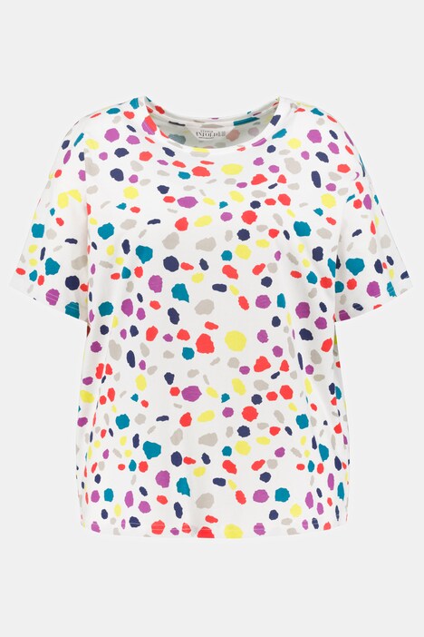 T-shirt, oversize, rund hals, halværmer, grafisk print