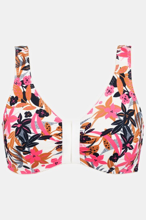 bustiers, set van 2, tropical/uni, sluiting aan de voorkant, C/D