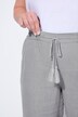 Pantalon 7/8 en lin, naturellement respirant. Taille élastique