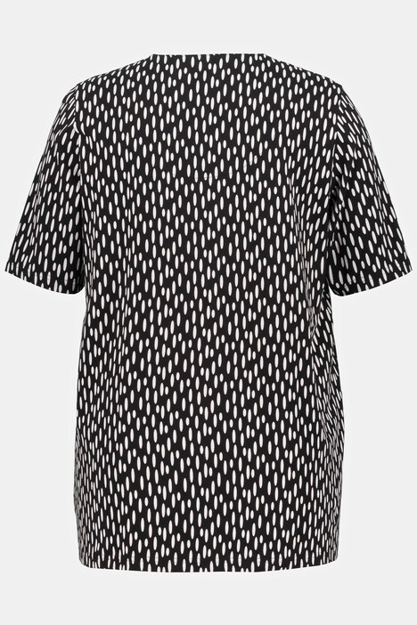 T-shirt, desisn, A-lijn, zipper, ronde hals, korte mouwen