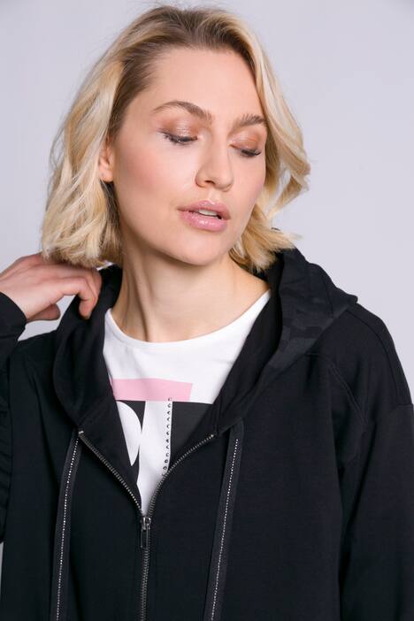 Sweatjacke, Identity, Boxy-Form, Kapuze, Modalmix