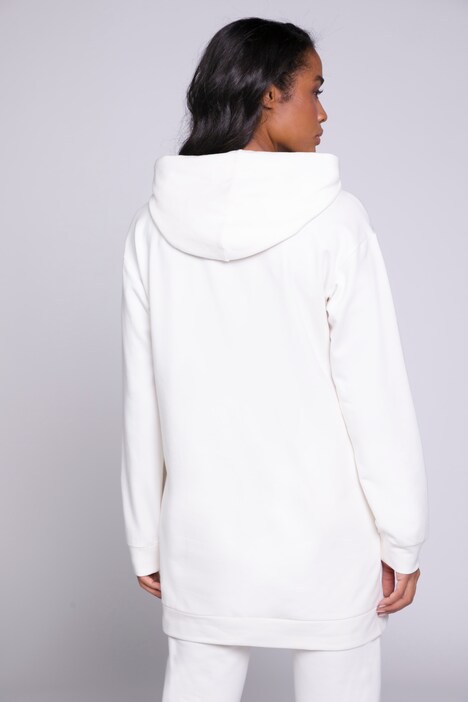 Longsweater, Kapuzenshirt, Langarm, Saum-Reißverschluss