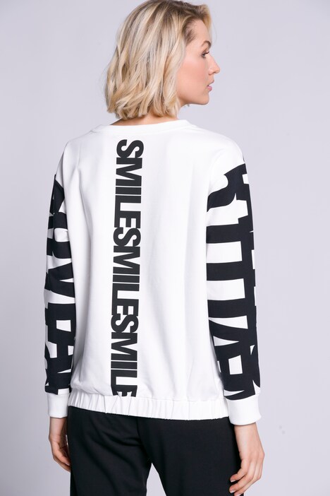 Sweatshirt, Identity, Schriftdruck, Rundhals, Langarm