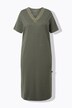 Chemise de nuit en modal mélangé, manches courtes et broderies ajourées