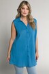 Chemise, effet froissé, ligne A, col chemise, sans manches