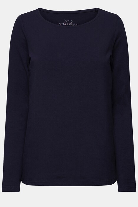Basic-Shirt, Regular Fit, Rundhals, Langarm