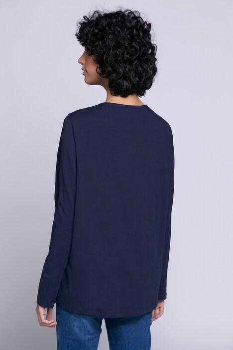 Basic-Shirt, Regular Fit, Rundhals, Langarm