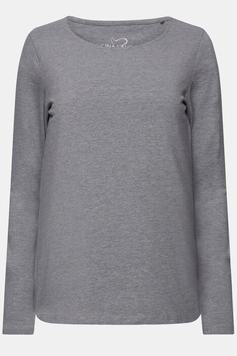Basic-Shirt, Regular Fit, Rundhals, Langarm