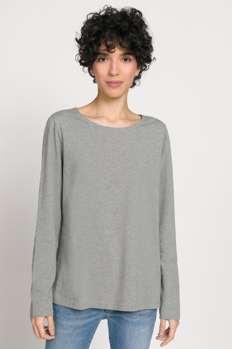 Basic-Shirt, Regular Fit, Rundhals, Langarm