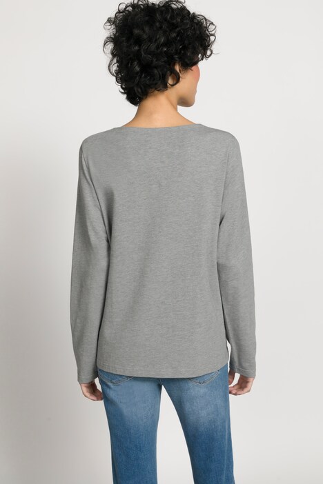 Basic-Shirt, Regular Fit, Rundhals, Langarm