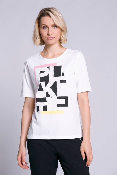 T-Shirt, Identity, Schriftdruck, Rundhals, Halbarm