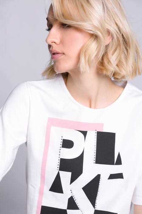 T-Shirt, Identity, Schriftdruck, Rundhals, Halbarm